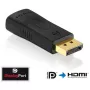Cable adaptador DisplayPort a HDMI Innovation IT PI150 – DP a HDMI, contactos dorados, negro