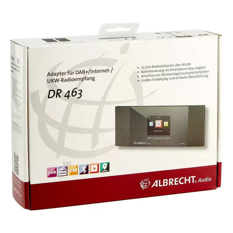 Albrecht DR 463 radio digital portátil gris