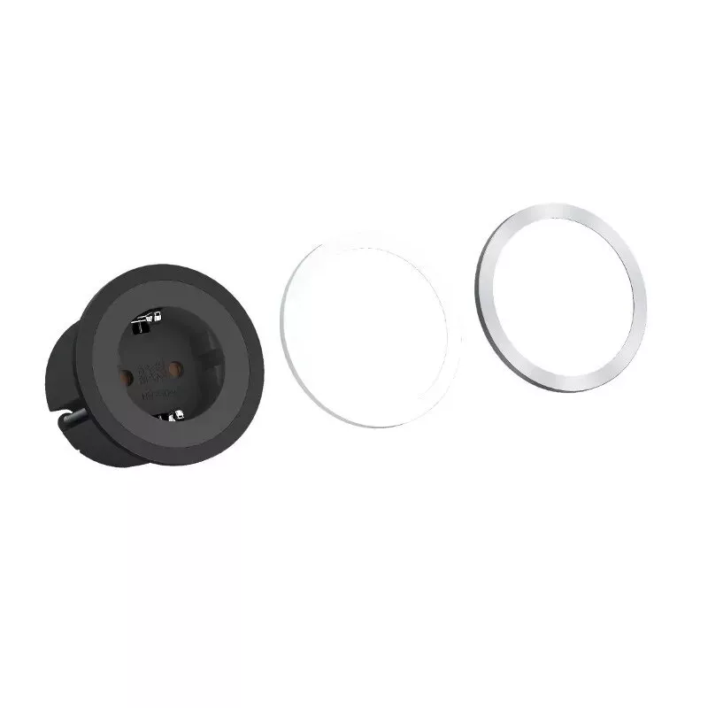 Toma de corriente tipo F Bachmann 926.001 negra
