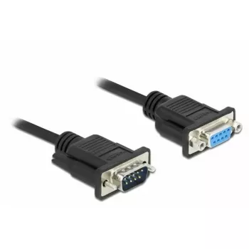 Cable serie DeLOCK 86601 negro 1 m RS-232 Sub-D9