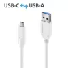 Cable USB PureLink IS2610-010 USB 3.2 Gen 2 1m USB-C USB-A blanco