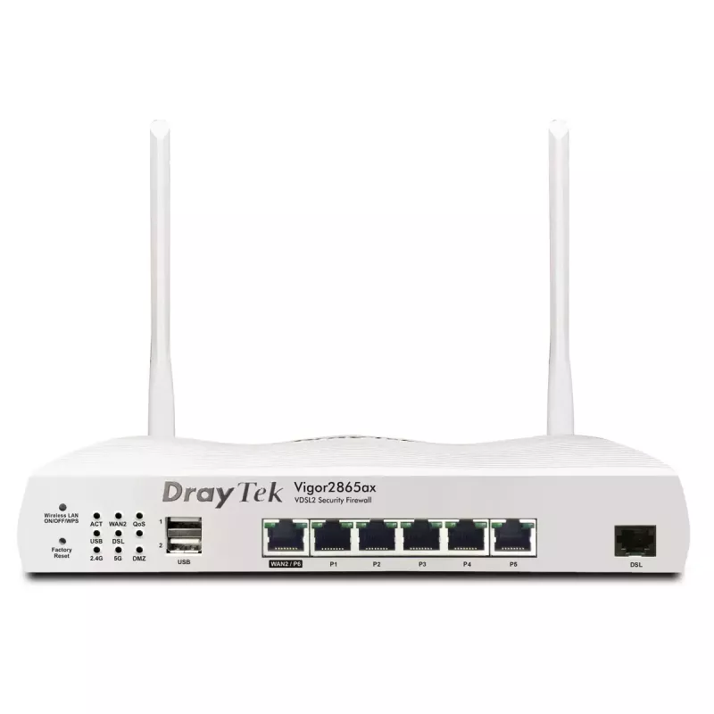 Router de sobremesa DrayTek Vigor 2865ax dual band Wi-Fi 6