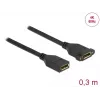 Cable DisplayPort conector hembra a conector hembra para montaje en panel DeLOCK 87099