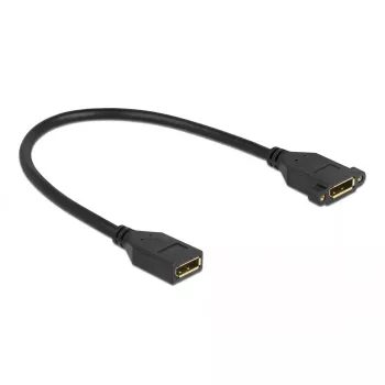 Cable DisplayPort conector hembra a conector hembra para montaje en panel DeLOCK 87099