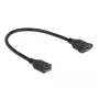 Cable DisplayPort conector hembra a conector hembra para montaje en panel DeLOCK 87099