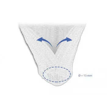 Funda trenzada DeLOCK 20808 5 m x 13 mm blanco