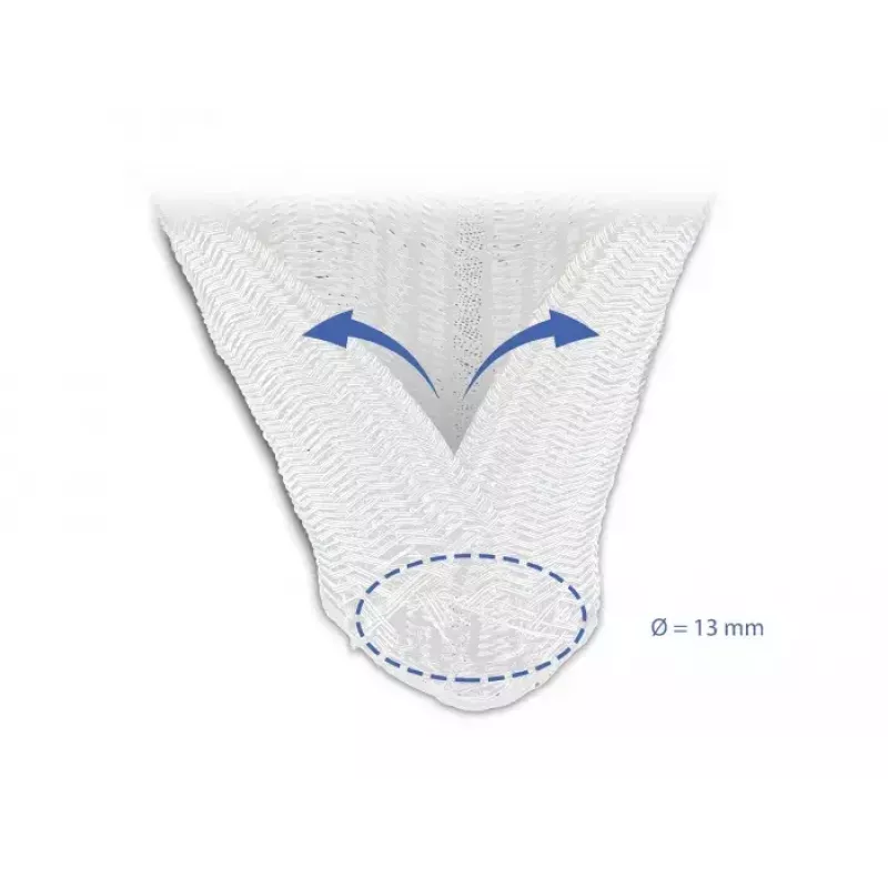 Funda trenzada DeLOCK 20808 5 m x 13 mm blanco