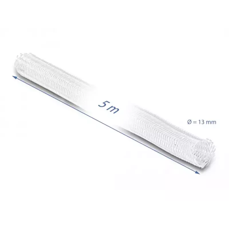 Funda trenzada DeLOCK 20808 5 m x 13 mm blanco