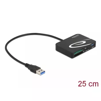 Lector de tarjetas DeLOCK 91756 negro MicroSD SD MMC USB 5 Mbit/s