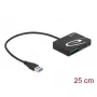 Lector de tarjetas DeLOCK 91756 negro MicroSD SD MMC USB 5 Mbit/s
