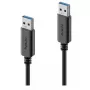 PureLink iSeries IS2401-020 Cable de USB-A a USB-A, USB 3.1 Gen 1, 2 m, negro