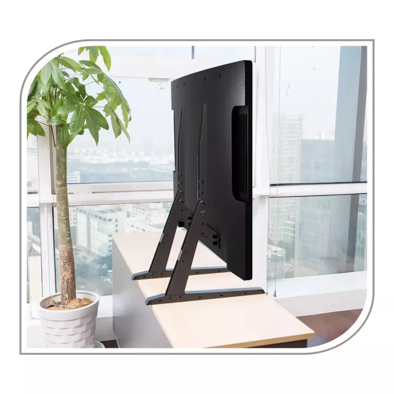 PureLink PureMounts PM-TVS-02 soporte de suelo para TV para pantallas planas de 81-165 cm (32-65 pulgadas), acero, negro