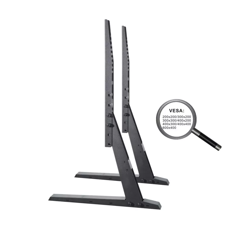 PureLink PureMounts PM-TVS-02 soporte de suelo para TV para pantallas planas de 81-165 cm (32-65 pulgadas), acero, negro