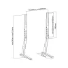 PureLink PureMounts PM-TVS-02 soporte de suelo para TV para pantallas planas de 81-165 cm (32-65 pulgadas), acero, negro