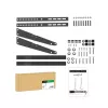 PureLink PureMounts PM-TVS-02 soporte de suelo para TV para pantallas planas de 81-165 cm (32-65 pulgadas), acero, negro