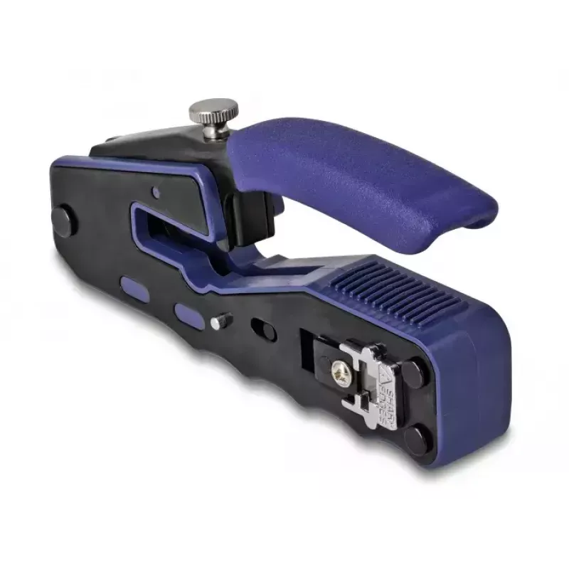 DeLOCK 90577 Alicate de crimpar herramienta de crimpado negro azul ancho 62 mm largo 135 mm alto 20 mm
