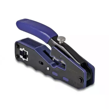 DeLOCK 90577 Alicate de crimpar herramienta de crimpado negro azul ancho 62 mm largo 135 mm alto 20 mm