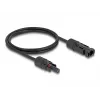 Cable solar DeLOCK DL4 4 mm² conector macho a conector hembra 1 m negro