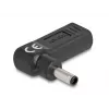 Adaptador DeLOCK conector hembra USB Type-C a conector macho Dell 4,5 x 3,0 mm en ángulo de 90°