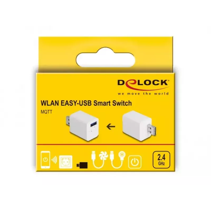 Enchufe inteligente DeLOCK 11828 para interior Wi-Fi 2 A blanco