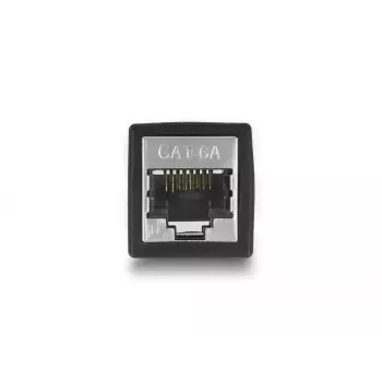 Adaptador DeLOCK conector hembra RJ45 a conector hembra RJ45 Cat.6A negro