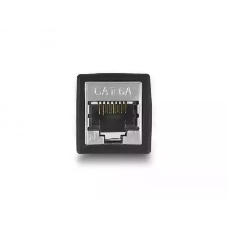 Adaptador DeLOCK conector hembra RJ45 a conector hembra RJ45 Cat.6A negro
