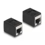 Adaptador DeLOCK conector hembra RJ45 a conector hembra RJ45 Cat.6A negro