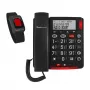 Teléfono analógico amplicomms BigTel 50 Alarm Plus identificación de llamadas gris oscuro