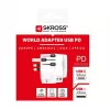 Adaptador de enchufe Skross 61663 Universal blanco 100-250V 2,4A USB