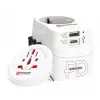 Adaptador de enchufe Skross 61663 Universal blanco 100-250V 2,4A USB
