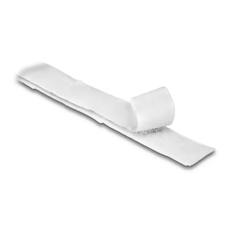 Cinta de velcro autoadhesiva DeLOCK L 5 m x An 20 mm blanca