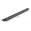 Panel ciego ventilado DeLOCK 19 pulgadas 66985 negro metal 1U