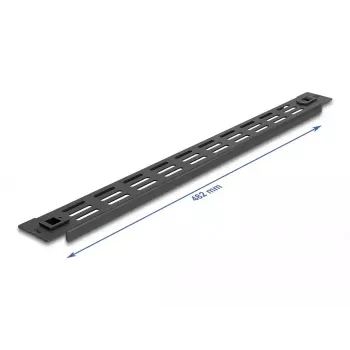 Panel ciego ventilado DeLOCK 19 pulgadas 66985 negro metal 1U