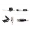 Set de conectores modulares RJ45 DeLOCK Cat.6A 25 uds. alivio de tracción protección fiable contra dobleces