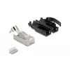 Set de conectores modulares RJ45 DeLOCK Cat.6A 25 uds. alivio de tracción protección fiable contra dobleces
