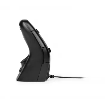 Ratón BakkerElkhuizen DXT 3 inalámbrico, ambidiestro, óptico, RF Wireless, 2400 DPI, negro