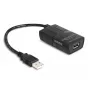 DeLOCK aislador USB 2.0 tipo A conector macho a conector hembra 5 kV aislamiento