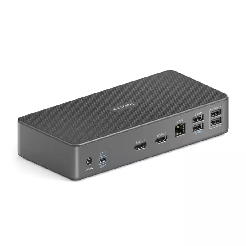 Dock para portátil PureLink VL-D200 con cable gris USB Power Delivery HDMI 2.0