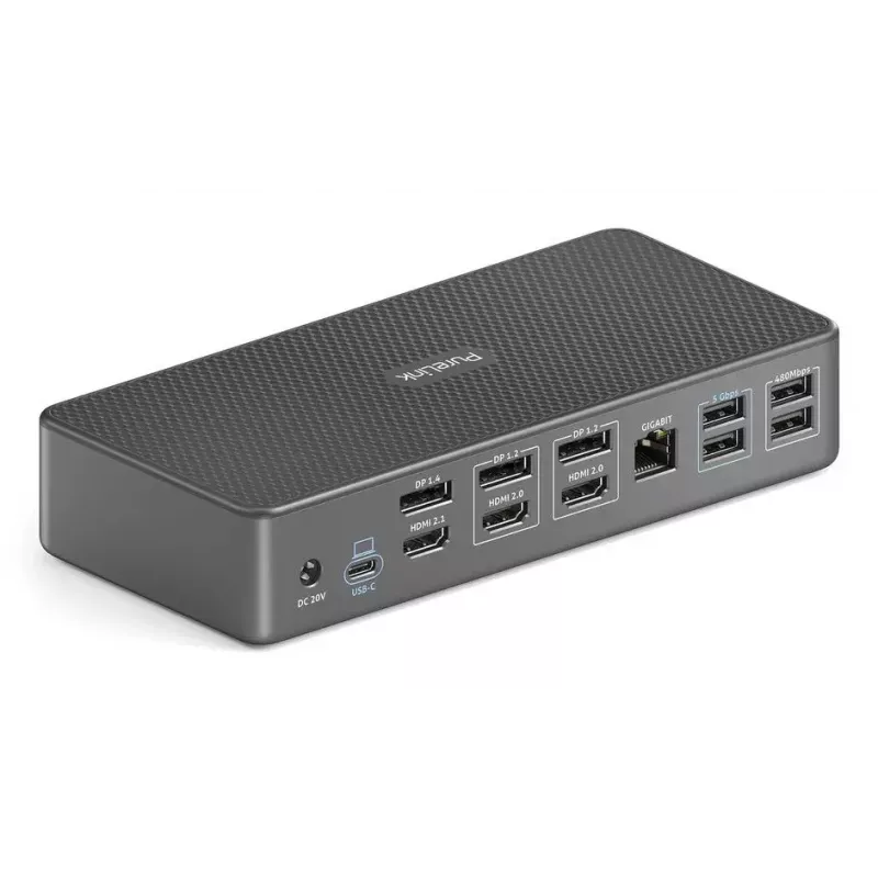 Estación de acoplamiento PureLink VL-D230DL USB 3.2 Gen 2 Type-C gris con cable