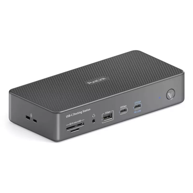 Estación de acoplamiento PureLink VL-D230DL USB 3.2 Gen 2 Type-C gris con cable