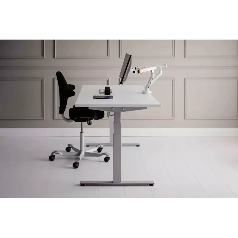 Soporte de mesa BakkerElkhuizen BE Flexible Dual 88,9 cm blanco fijación por pinza 20 kg