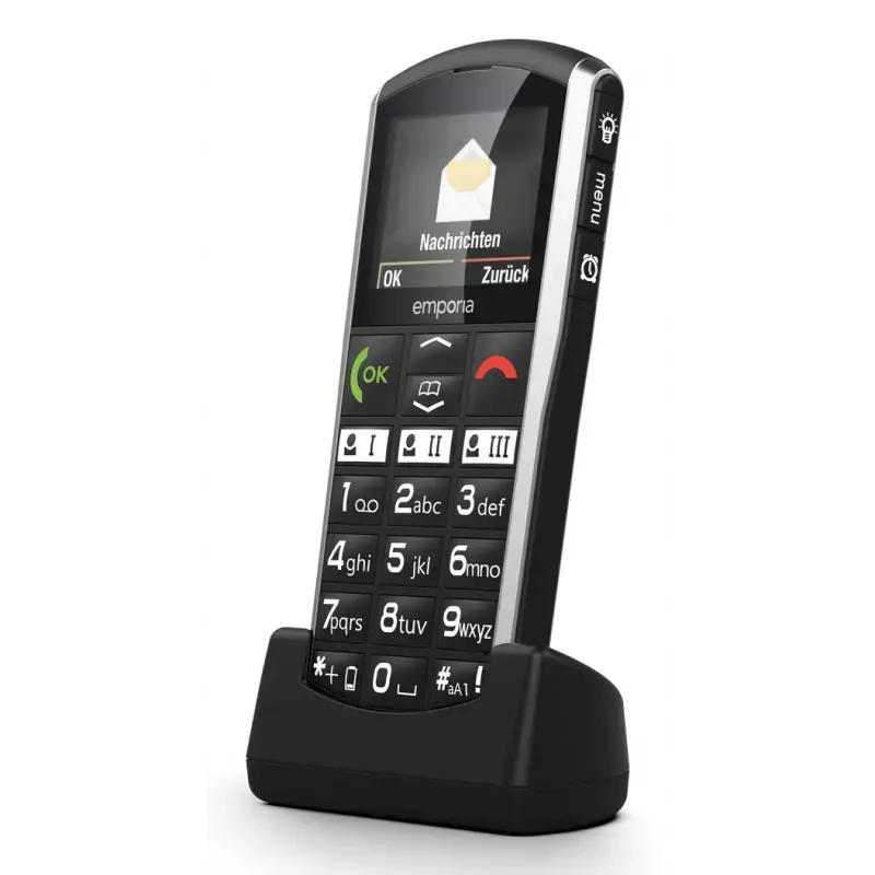 Smartphone Emporia SIMPLICITY-LTE 5,08 cm (2 pulgadas) 1200 mAh Negro, Plata