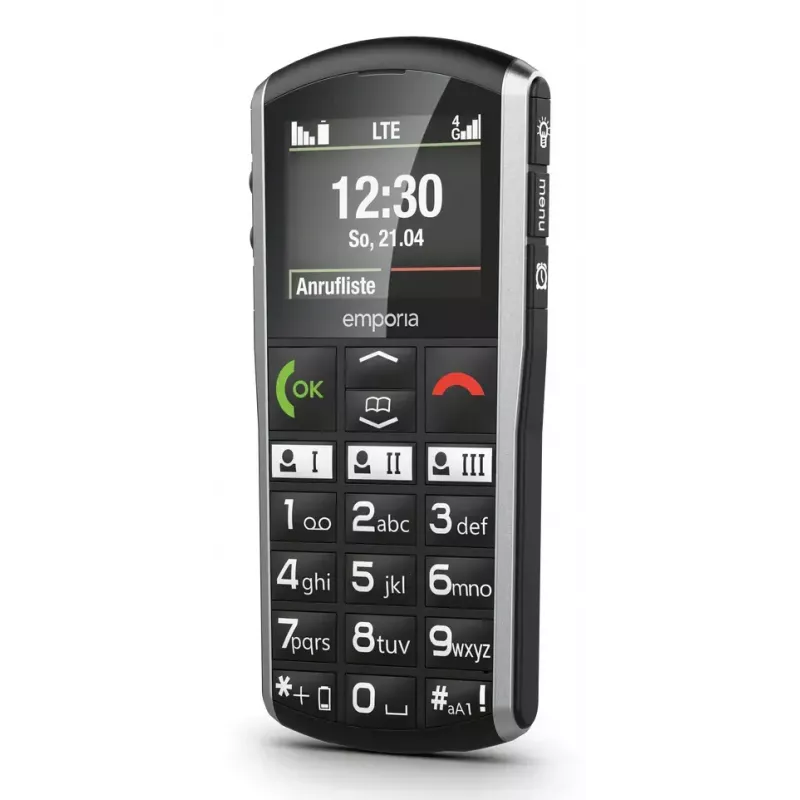 Smartphone Emporia SIMPLICITY-LTE 5,08 cm (2 pulgadas) 1200 mAh Negro, Plata