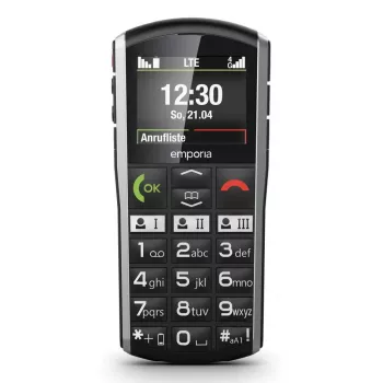 Smartphone Emporia SIMPLICITY-LTE 5,08 cm (2 pulgadas) 1200 mAh Negro, Plata