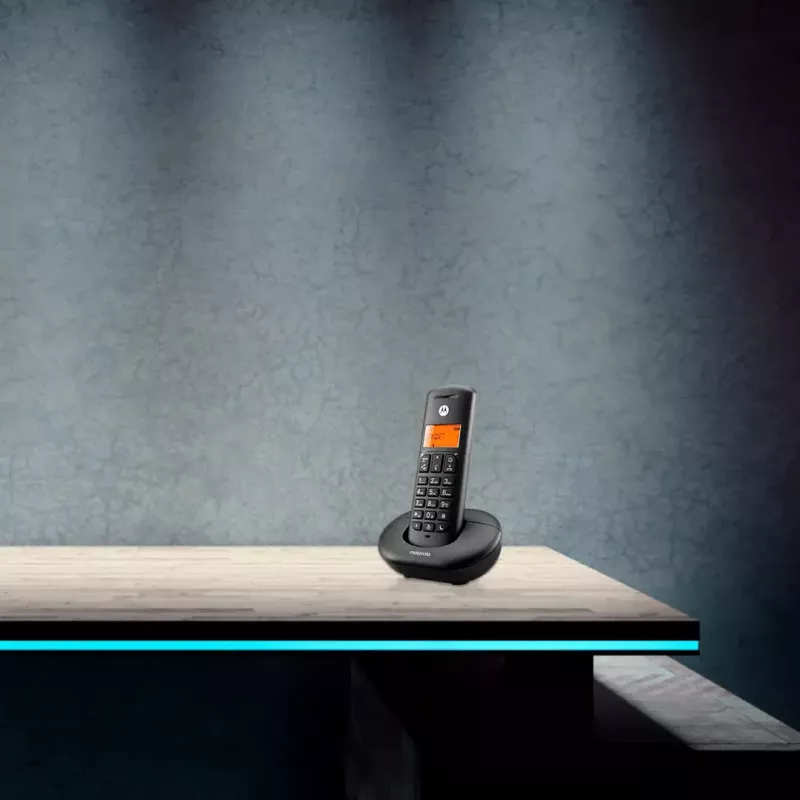 Teléfono inalámbrico DECT MOTOROLA E201 — auricular inalámbrico con manos libres, hasta 50 registros