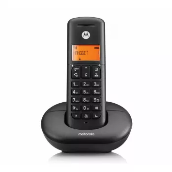 Teléfono inalámbrico DECT MOTOROLA E201 — auricular inalámbrico con manos libres, hasta 50 registros
