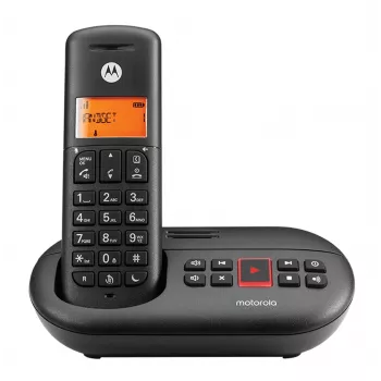 Teléfono DECT Motorola E211 Identificador de llamadas Negro Auricular inalámbrico