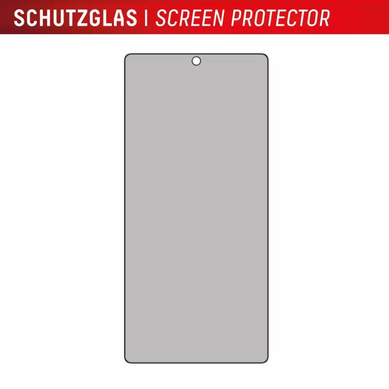 Protector de pantalla con privacidad Displex (10H) para Samsung Galaxy S25 Ultra, marco de montaje Eco, filtro de privacidad