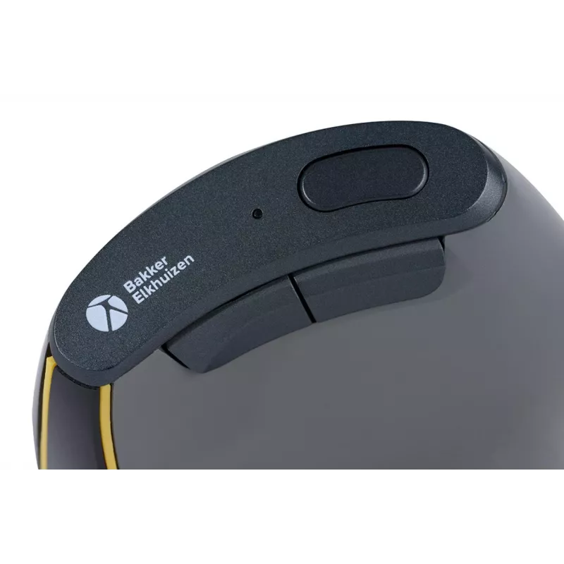 Ratón BakkerElkhuizen FastForward, para diestros, diseño vertical, óptico, RF Wireless + Bluetooth + USB Type-C, 500 DPI, gris