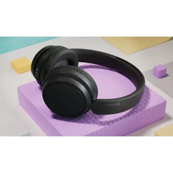 Auriculares Philips TAH5209BK/97 (serie 5000) — Over-ear inalámbricos Bluetooth, 20–20000 Hz, 10 m de alcance, 223 g, negros